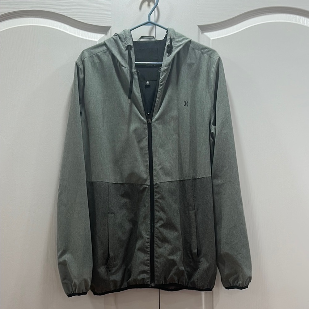 Hurley Men's Gray Hooded Jacket M
